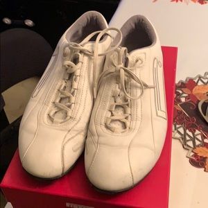 Pirelli white leather shoes